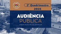 Audiência Pública acontece dia 27 para demonstração das metas fiscais do 3º quadrimestre de 2025