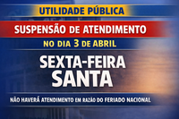Câmara de Catanduva suspende atendimento nesta sexta-feira (3) devido à Sexta-Feira Santa