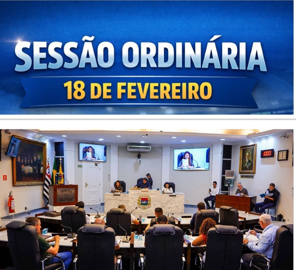 DIA 18 DE FEVEREIRO: Câmara de Catanduva realiza, na quarta-feira, sua 43ª Sessão Ordinária da 19ª Legislatura (2025 a 2028)