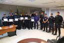 Heróis da GCM: Presidente da Câmara de Catanduva homenageia guardas por ação decisiva contra suspeito de feminicídio 