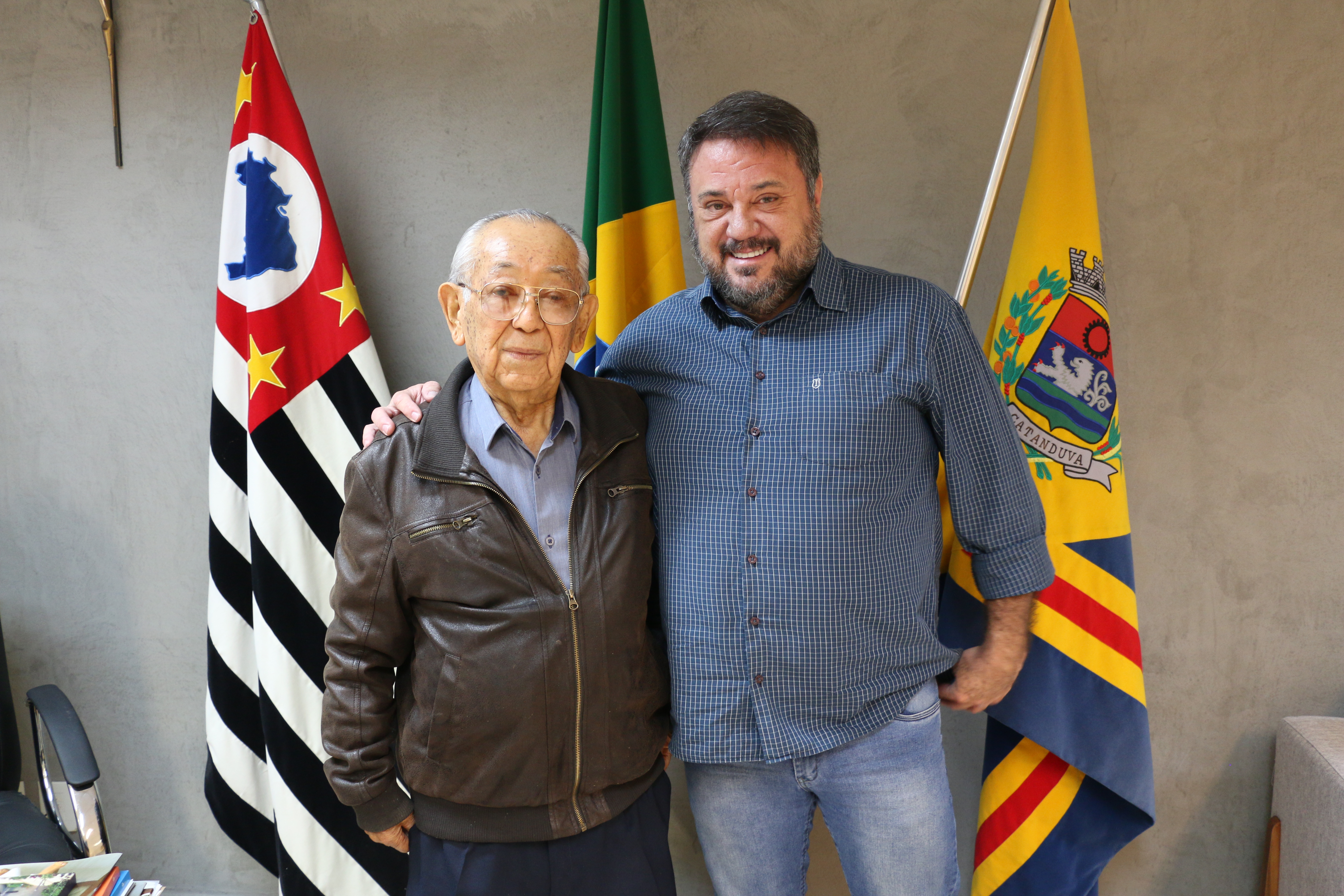  Presidente da Câmara recebe o ex-vice prefeito e ex-vereador Nobuaki Gozzi