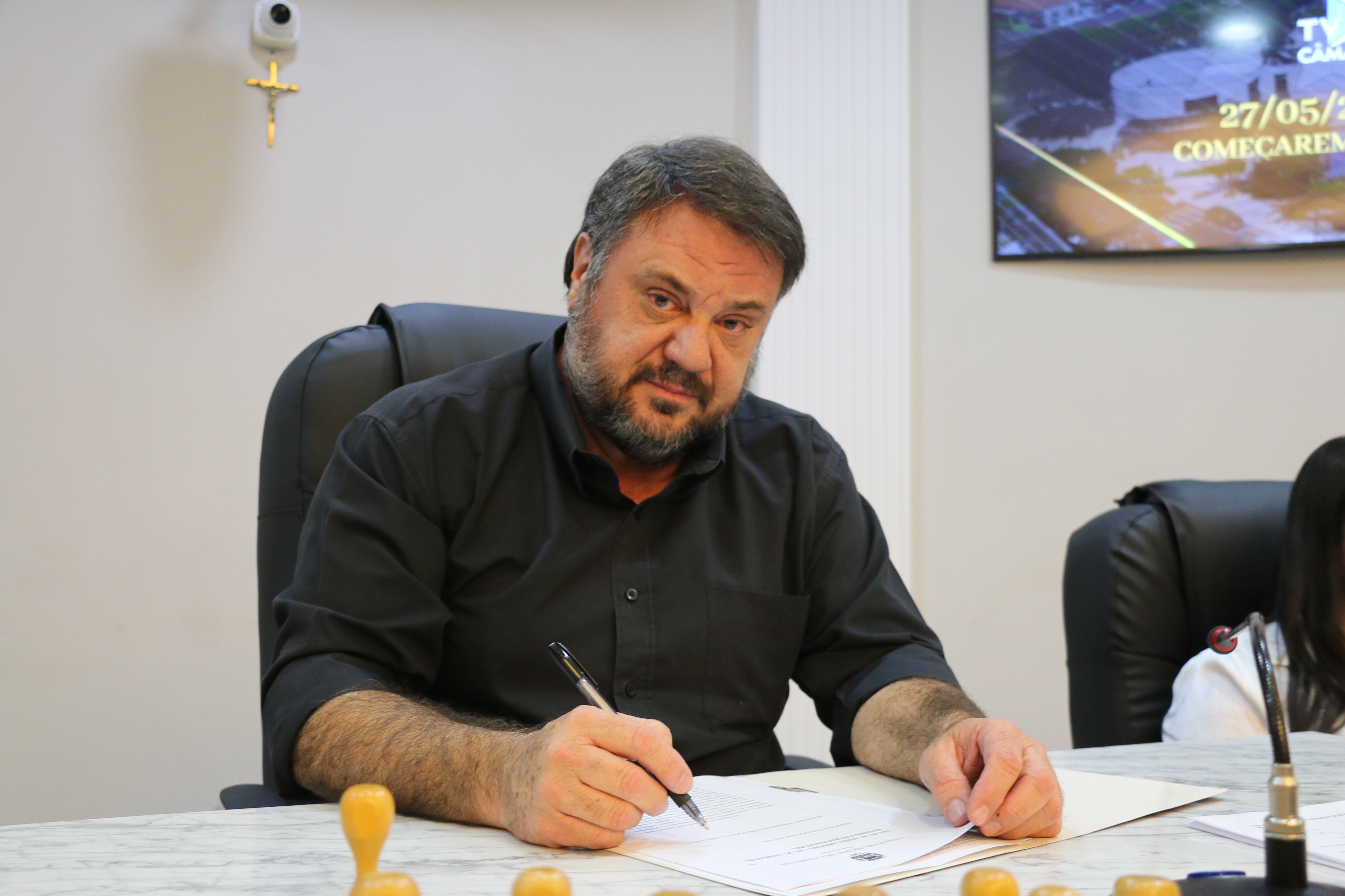  Setor da educação recebe congratulações do presidente da Câmara, vereador Marcos Crippa