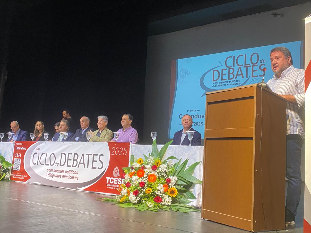 Vereador Marcos Crippa e servidores da Câmara de Catanduva participam do Ciclo de Palestras do Tribunal de Contas do Estado de São Paulo