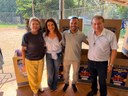 Vereadores Ivânia Soldati e Manoel Gol de Ouro participam do lançamento da Campanha do Agasalho 2026 em Catanduva