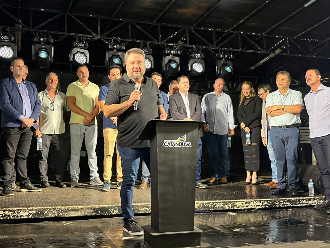 Vereadores Marcos Crippa e Bellê participam da abertura da 1ª Feira Turística do Interior em Catanduva