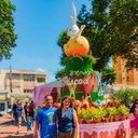 Vila dos Coelhos está aberta na Praça 9 de Julho e segue até a Páscoa; Vereadores prestigiam abertura do espaço